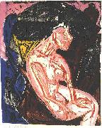 Ernst Ludwig Kirchner Female lover oil